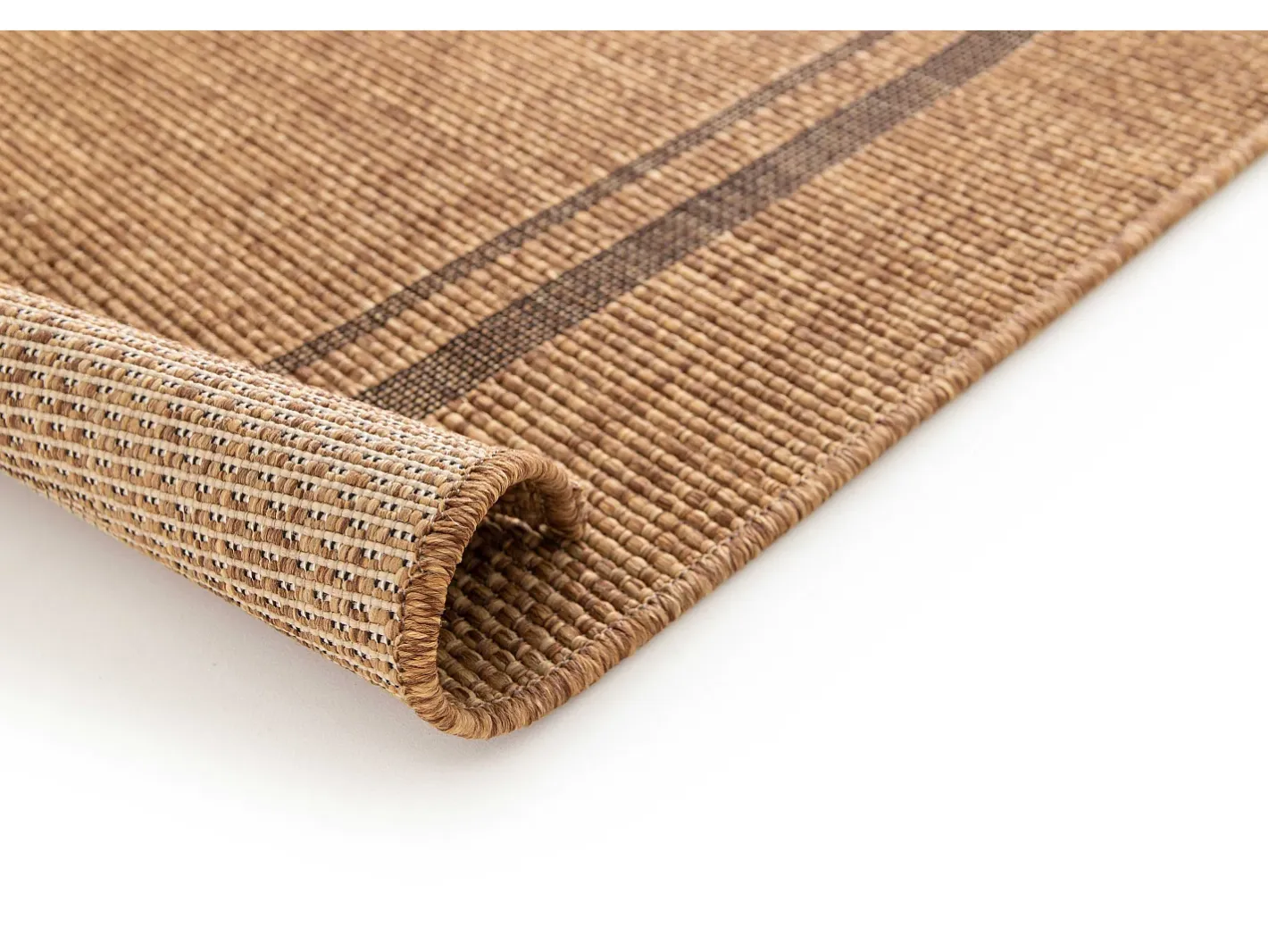 Alfombra exterior - geométrico aspecto yute - natural - 160 x 230 cm - GUINEA Color natural oscuro New