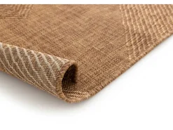 Online Alfombra exterior - geométrico aspecto yute - natural - 80 x 150 cm - GUINEA Color natural oscuro