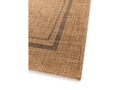 Best Alfombra exterior - geométrico aspecto yute - natural - 80 x 150 cm - GUINEA Color natural oscuro