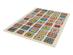 Alfombra De Exterior-Alfombra exterior - geométrico con relieve - - 120 x 170 cm - MILA Multicolor