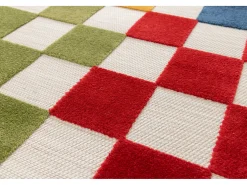 Alfombra exterior - geométrico con relieve - - 120 x 170 cm - MILA Multicolor Hot