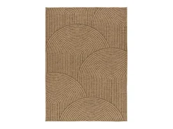 Alfombra De Exterior-Alfombra exterior - geométrico efecto yute - natural - 80 x 150 cm - ACRA Marru00f3n