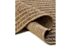 Alfombra De Exterior-Alfombra exterior - geométrico efecto yute - natural - 80 x 150 cm - ACRA Marru00f3n