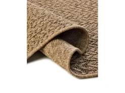 Alfombra De Exterior-Alfombra exterior - geométrico efecto yute - natural - 80 x 150 cm - ACRA Marru00f3n
