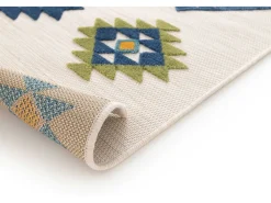 Clearance Alfombra exterior - étnico con relieve - - 80 x 150 cm - MILA Multicolor