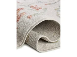 Outlet Alfombra exterior - motivos florales - - 200 x 290 cm - SAMARA Beige / Multicolor