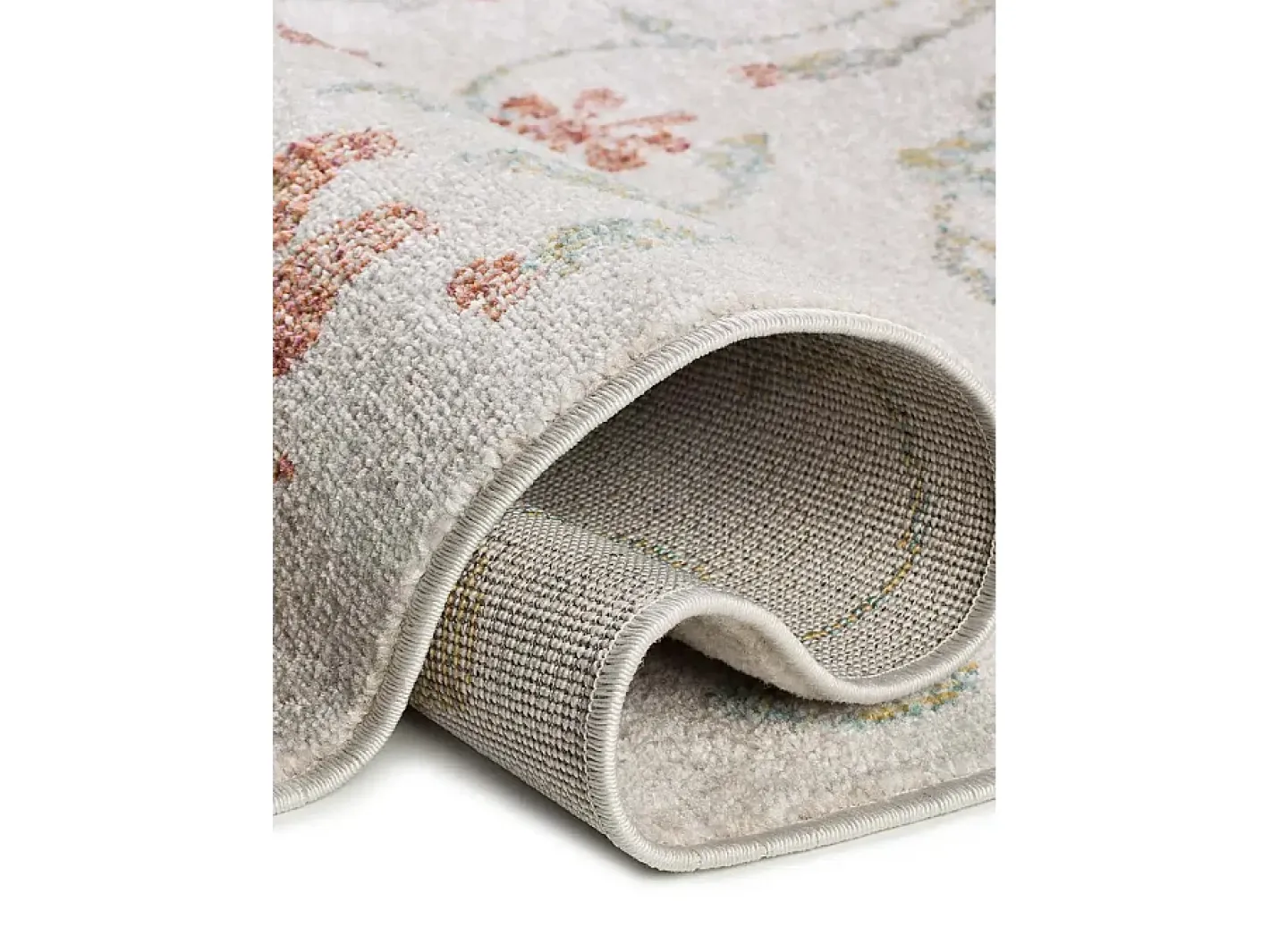 Outlet Alfombra exterior - motivos florales - - 200 x 290 cm - SAMARA Beige / Multicolor