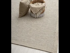 Discount the carpet Alfombra Exterior Interior diseño moderno - gris - 80 x 150 cm - CALGARY Beige