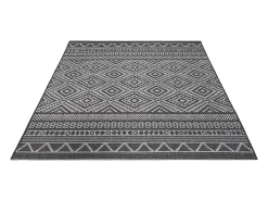 the carpet Alfombra De Exterior-Alfombra Exterior Interior diseño moderno - Antracita - 160 x 220 cm - CALGARY Gris antracita