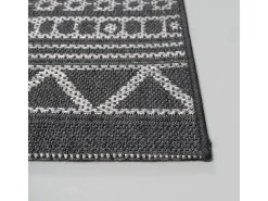 the carpet Alfombra Exterior Interior diseño moderno - Antracita - 80 x 150 cm - CALGARY Gris antracita Discount