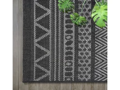 the carpet Alfombra Exterior Interior diseño moderno - Antracita - 140 x 200 cm - CALGARY Gris antracita Hot