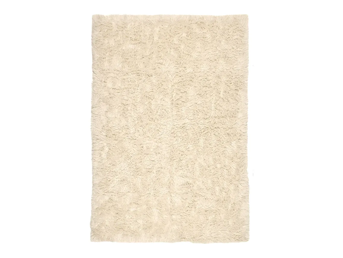 Alfombra De Salón-Alfombra Flokati de Grecia 190x290 cm Naturaleza Flokos 1250 Color natural claro