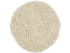 Alfombra Flokati de Grecia diámetro 200 cm Naturaleza Flokos 2450 Color natural claro Outlet