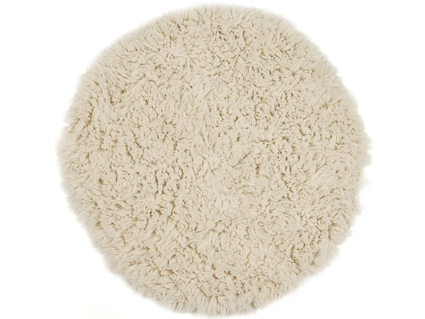 Discount Alfombra Flokati de Grecia 250x250 cm Naturaleza Flokos 2450 Color natural claro
