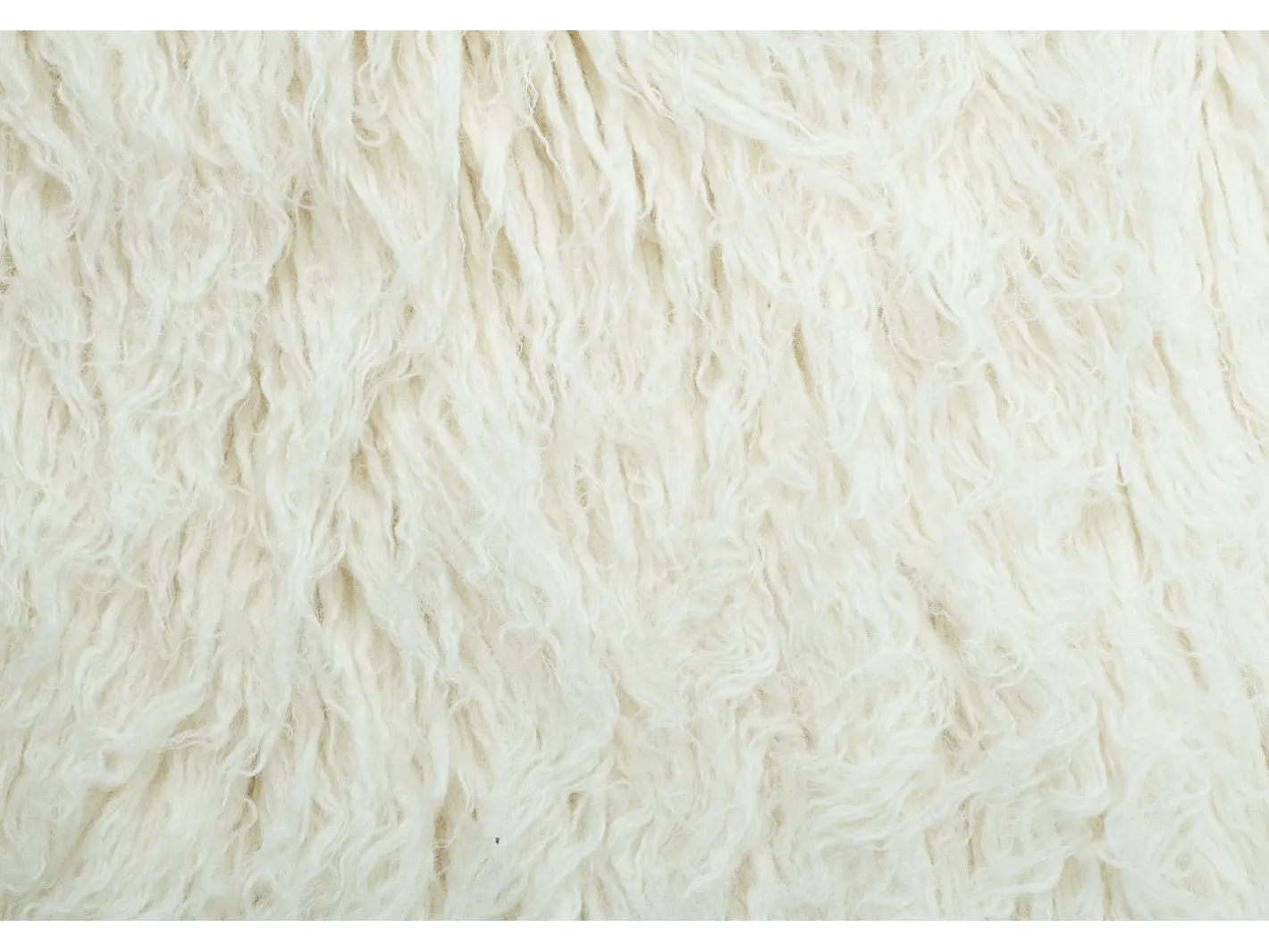Outlet Alfombra Flokati de Grecia 140x200 cm Naturaleza Flokos XXL Color natural claro