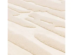 Alfombra geométrica - 120x170cm - crema - Valley Path Blanco roto Discount