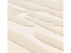 Alfombra geométrica - 120x170cm - crema - Valley Path Blanco roto Discount
