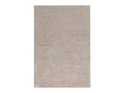 Alfombra De Salón-Alfombra geométrica - 160x230cm - beige - Valley Route Topo