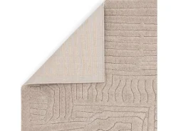 Alfombra De Salón-Alfombra geométrica - 160x230cm - beige - Valley Route Topo