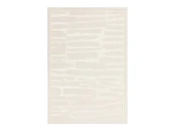 Alfombra De Salón-Alfombra geométrica - 160x230cm - crema - Valley Path Blanco roto