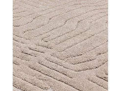 Alfombra geométrica - 120x170cm - beige - Valley Route Topo
