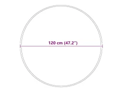 Discount Alfombra 120 x 120 cm Polipropileno Gris