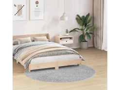 Alfombra 160 x 160 cm Polipropileno Gris New