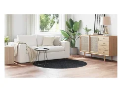 Clearance Alfombra oscuro 160 x 160 cm Polipropileno Gris