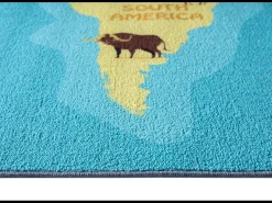 Best the carpet Alfombra Happy Life de Aprendizaje - - 120x160 cm Azul