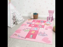 Discount the carpet Alfombra Happy Life Juego Princesa - - 120x160 cm Rosa
