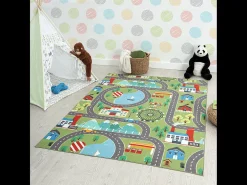 Clearance the carpet Alfombra Happy Life Juego - - 140x200 cm Verde