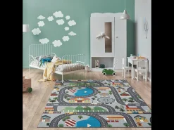 the carpet Alfombra Happy Life Juego - - 140x200 cm Gris Best