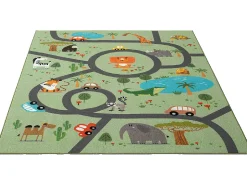 Discount the carpet Alfombra Happy Life Juego Safari - - 140x200 cm Verde