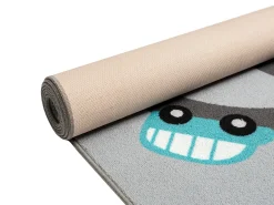 the carpet Alfombra Happy Life Juego Safari - - 80x150 cm Gris