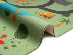 the carpet Alfombra Happy Life Juego Safari - - 100x200 cm Verde Sale