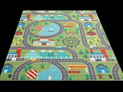 the carpet Alfombra Happy Life Juego - - 200x290 cm Verde Clearance