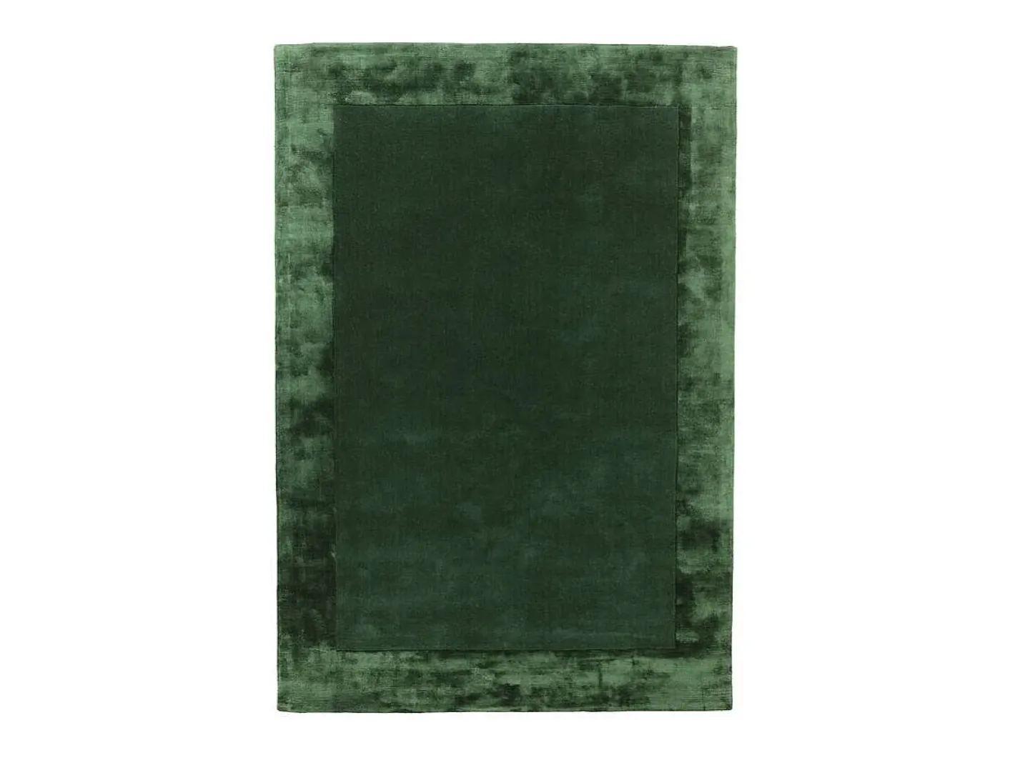 Alfombra De Salón-Alfombra hecha a mano Alfombra hecha a mano de lana y viscosa - 200x290cm - - Ascot Verde