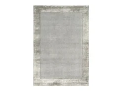 Online Alfombra hecha a mano Alfombra hecha a mano de lana y viscosa - 120x170cm - Plata - Ascot Plateado