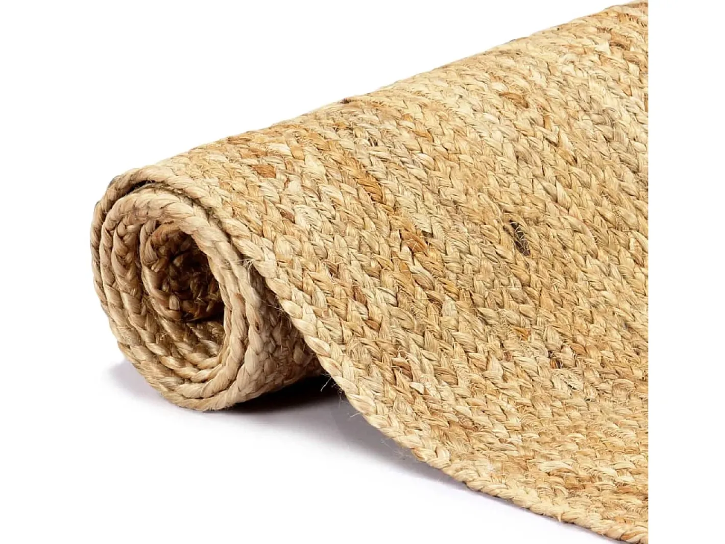 Clicnbuy Alfombra De Salón-Alfombra hecha a mano de yute natural 80x160 cm Marru00f3n
