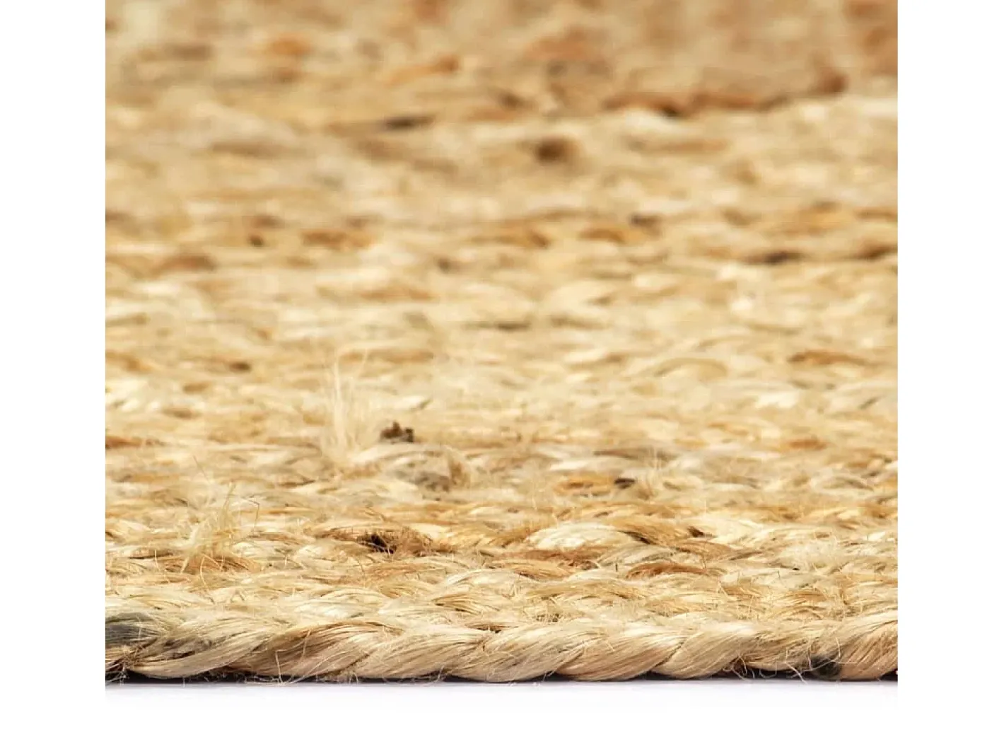 Clicnbuy Alfombra De Salón-Alfombra hecha a mano de yute natural 80x160 cm Marru00f3n