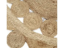 Clearance Alfombra hecha a mano Yute trenzado 120 cm Marru00f3n