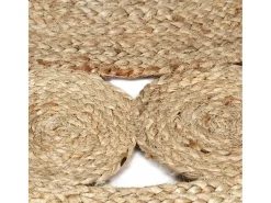 Clearance Alfombra hecha a mano Yute trenzado 120 cm Marru00f3n