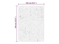 Discount Alfombra HUARTE de pelo corto suave y lavable arena 240x340 cm Marru00f3n
