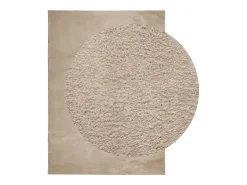 Discount Alfombra HUARTE de pelo corto suave y lavable arena 240x340 cm Marru00f3n