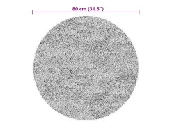 Alfombra HUARTE de pelo corto suave y lavable en color , Ø 80 cm Beige Best