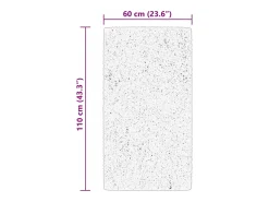 Outlet Alfombra HUARTE de pelo corto suave y lavable 60x110 cm Beige