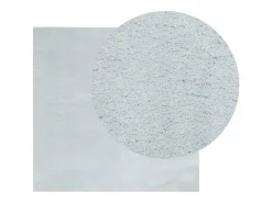Alfombra De Cocina|Alfombra Redonda-Alfombra HUARTE de pelo corto suave y lavable 160x160 cm Azul