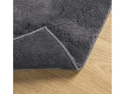 Alfombra De Cocina-Alfombra HUARTE de pelo corto suave y lavable en color antracita 80x250cm Gris