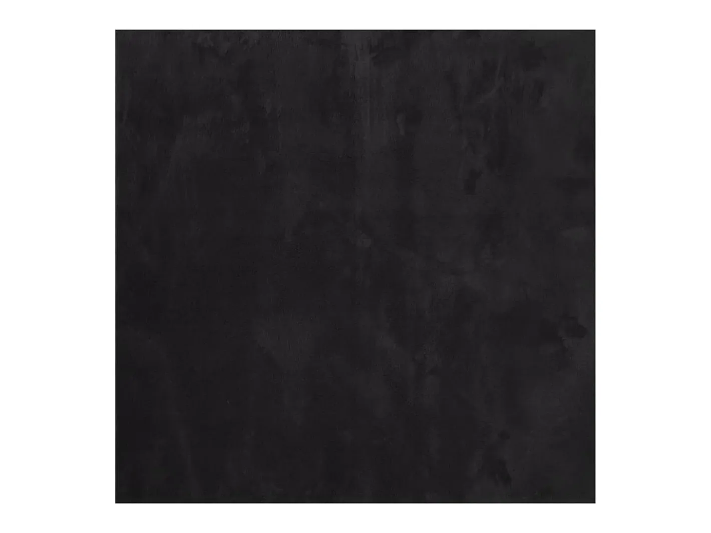 Alfombra HUARTE de pelo corto suave y lavable negra 200x200 cm Negro