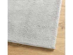 Alfombra De Cocina-Alfombra HUARTE de pelo corto suave y lavable en 80x150 cm Gris